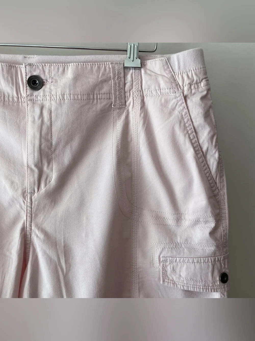 Style & Co. Light Pink Shorts Cotton Midrise Comfort Waist Size 18W